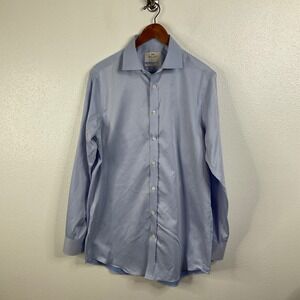 Hawes & Curtis Blue Classic Fit Long Sleeve Button Down Shirt Size 16/36
